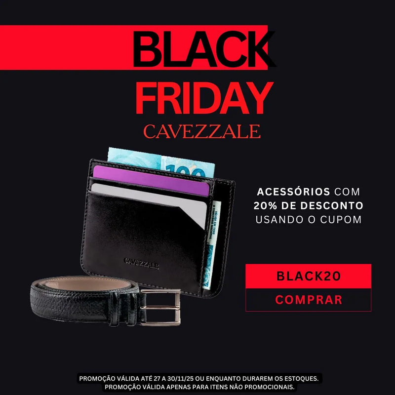 Última semana da Black com 20%off em todas as categorias