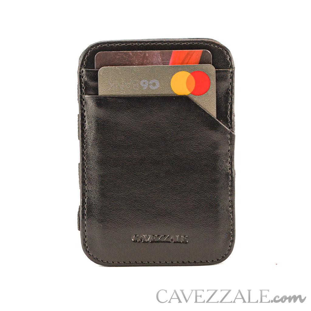 Carteira de Couro Masculina Pequena Cavezzale Preto 101797