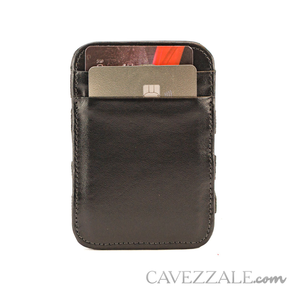 Carteira de Couro Masculina Pequena Cavezzale Preto 101797
