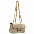 Bolsa de Couro Metalizado Cavezzale Ouro Light 104132
