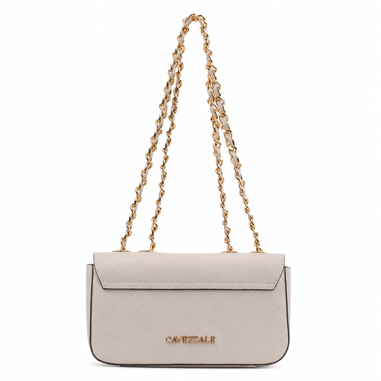 Bolsa de Couro Metalizado Cavezzale Off White 104132