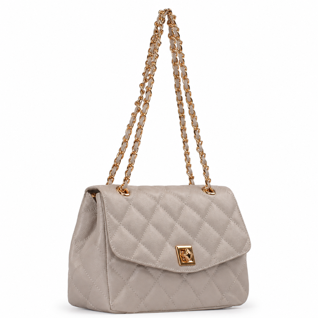 Bolsa de Couro Floter Roma Cavezzale Off White 104136