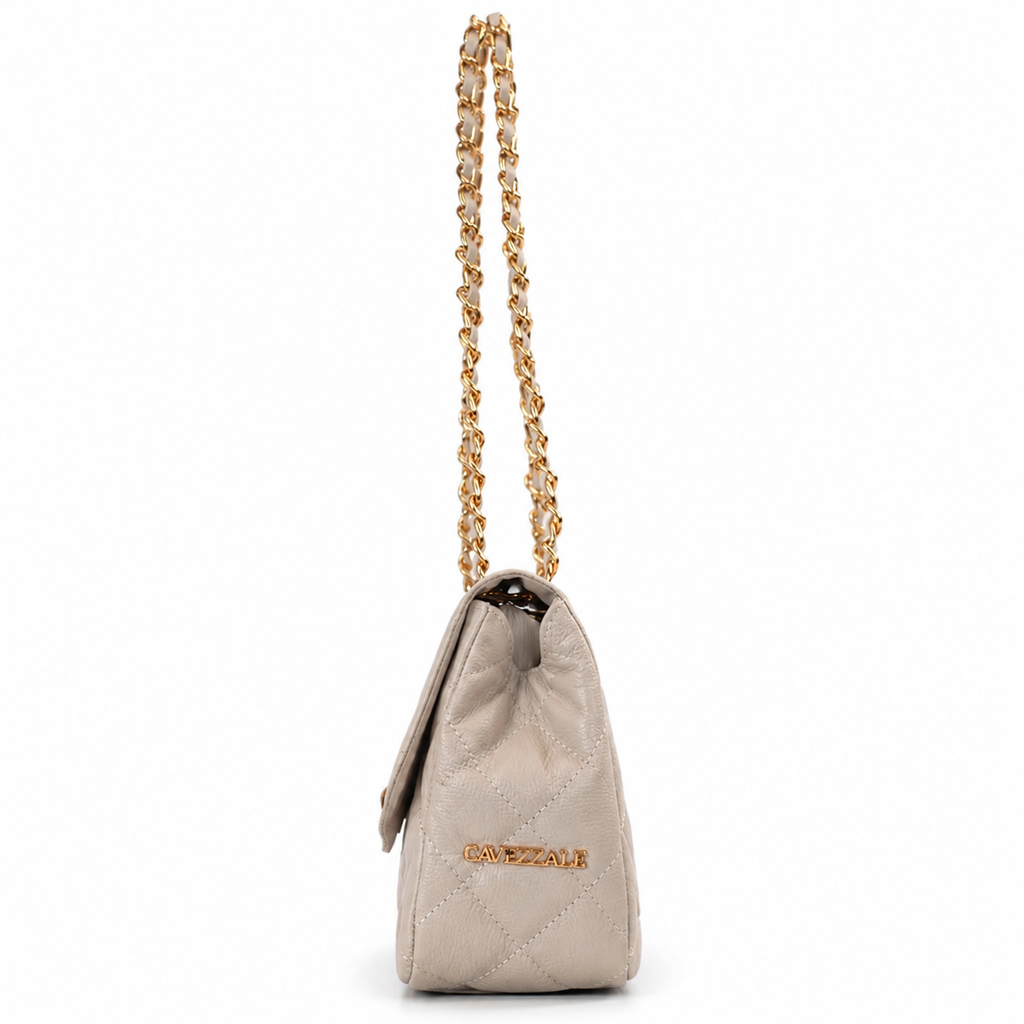 Bolsa de Couro Floter Roma Cavezzale Off White 104136