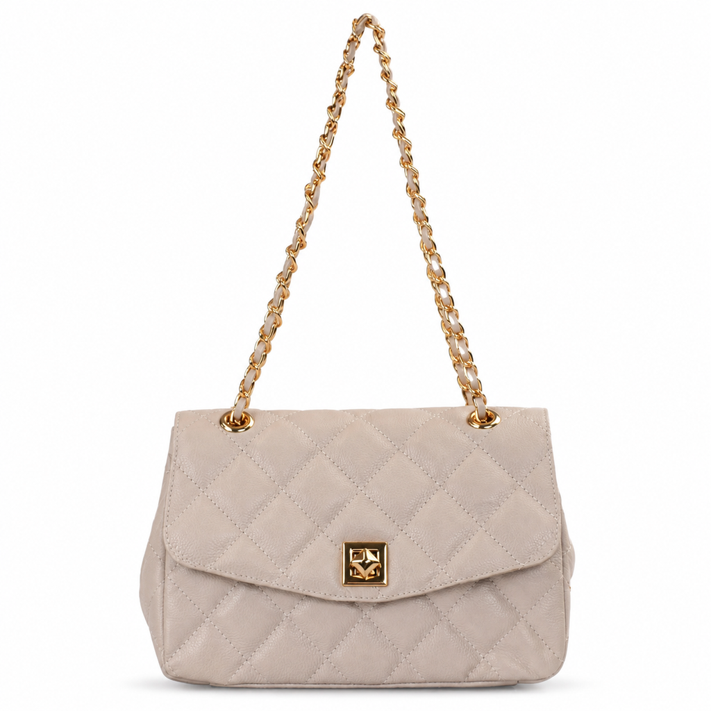 Bolsa de Couro Floter Roma Cavezzale Off White 104136