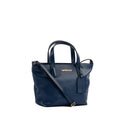 Shopping Bag Média de Couro Floter Cavezzale Marinho 105303