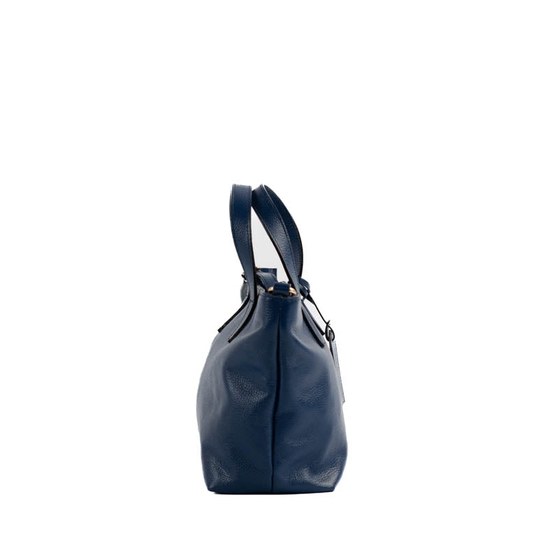 Shopping Bag Média de Couro Floter Cavezzale Marinho 105303