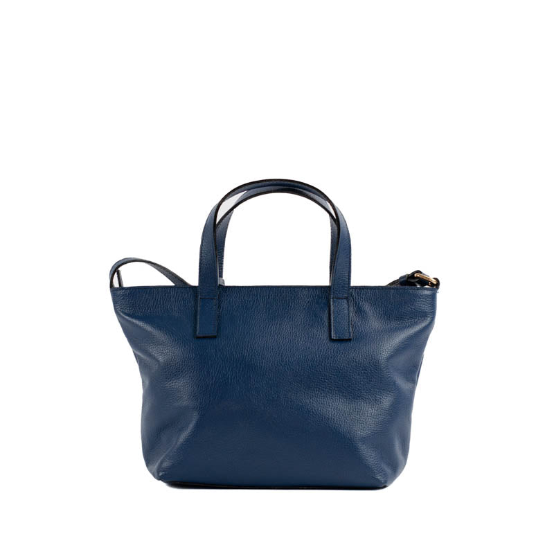 Shopping Bag Média de Couro Floter Cavezzale Marinho 105303
