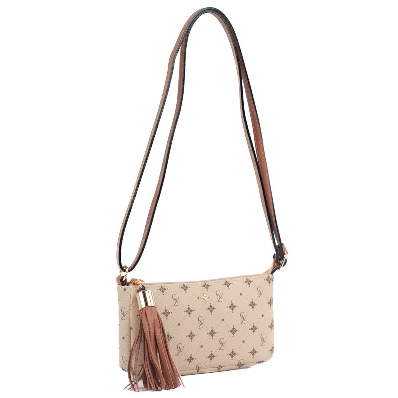 Bolsa Tiracolo Pequena Cavezzale Personnalité Nude/Mousse 105577