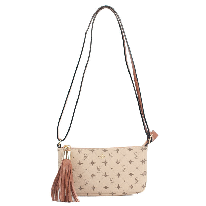 Bolsa Tiracolo Pequena Cavezzale Personnalité Nude/Mousse 105577