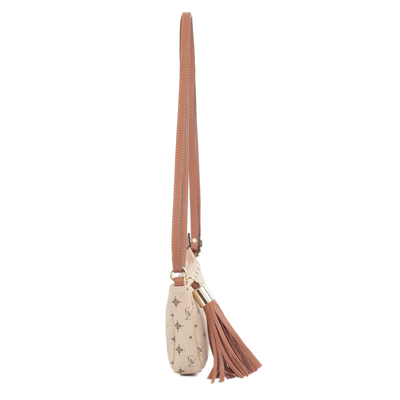 Bolsa Tiracolo Pequena Cavezzale Personnalité Nude/Mousse 105577