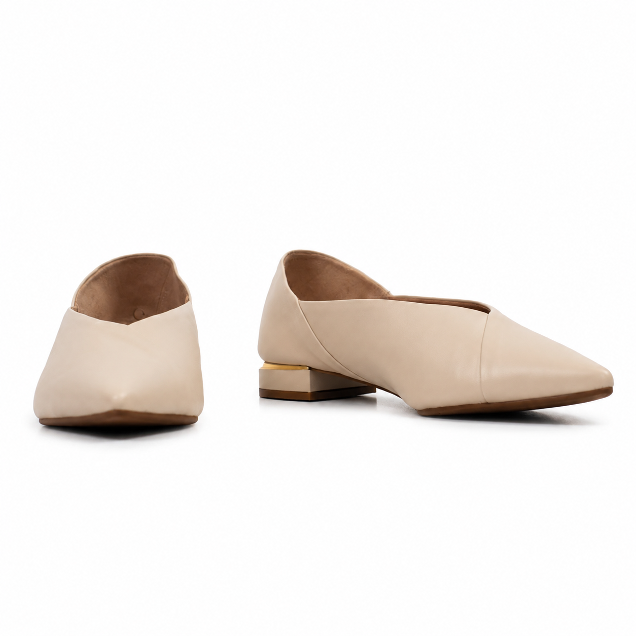 Sapatilha de Couro Cavezzale New Veneto Off White 105938