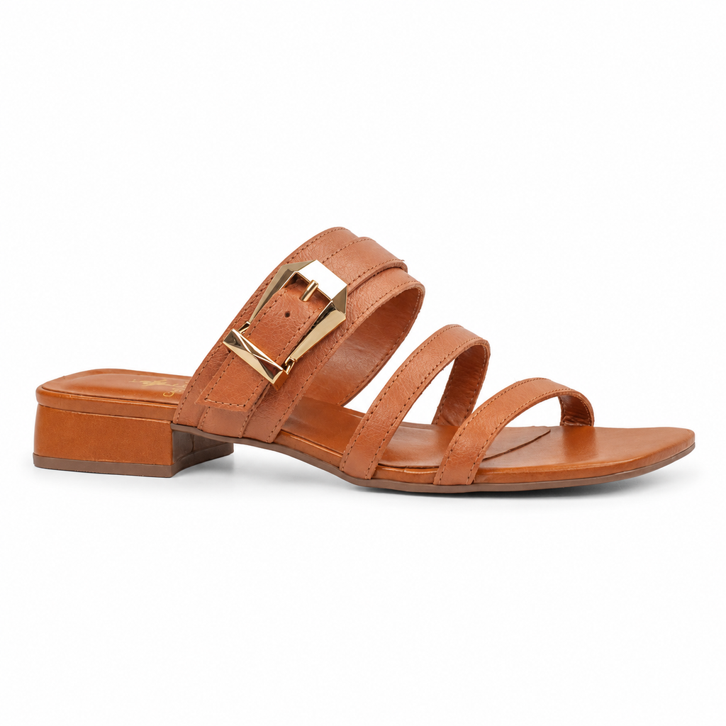 Tamanco de Couro Slim Fly Cavezzale Coconut 105946