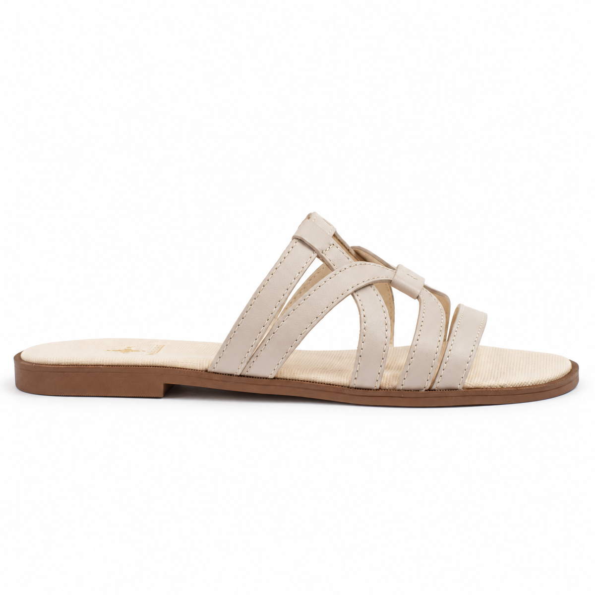 Sandália de Couro Atanado Cavezzale Off White 105963