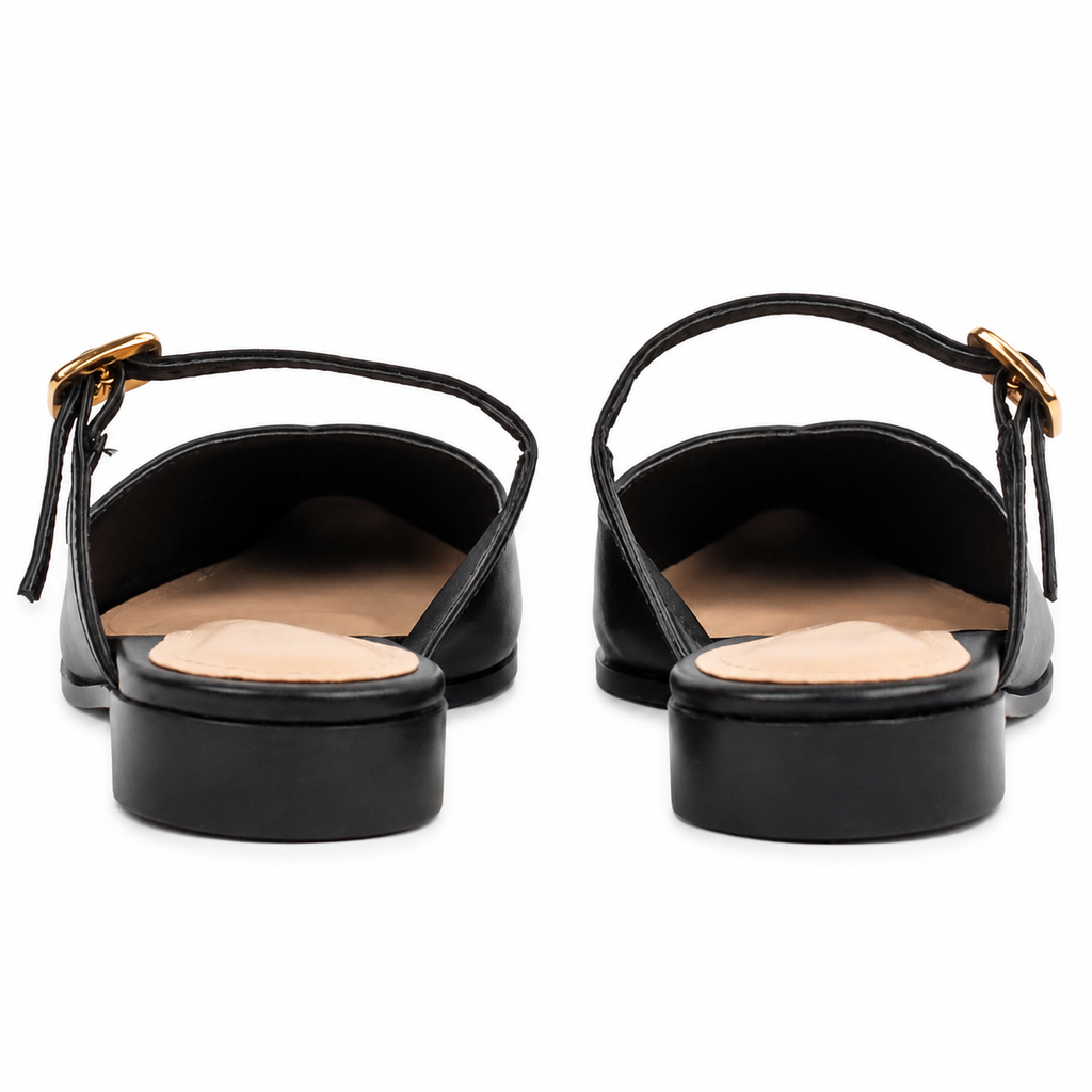 Mule de Couro Madri Cavezzale Preto 105990