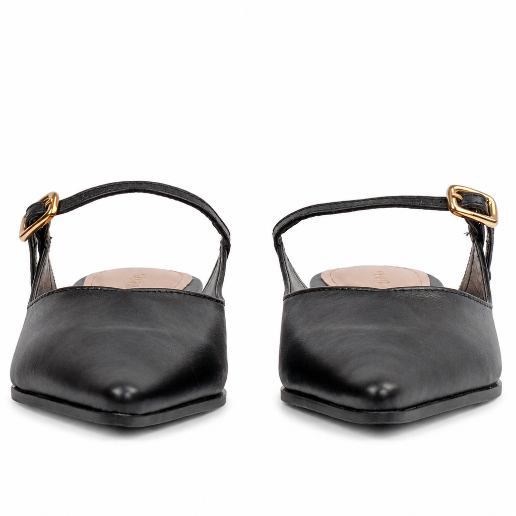 Mule de Couro Madri Cavezzale Preto 105990