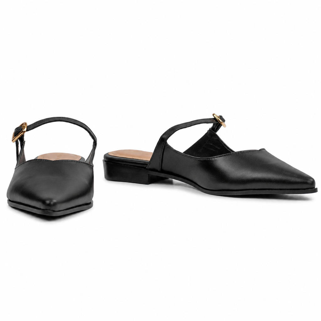 Mule de Couro Madri Cavezzale Preto 105990