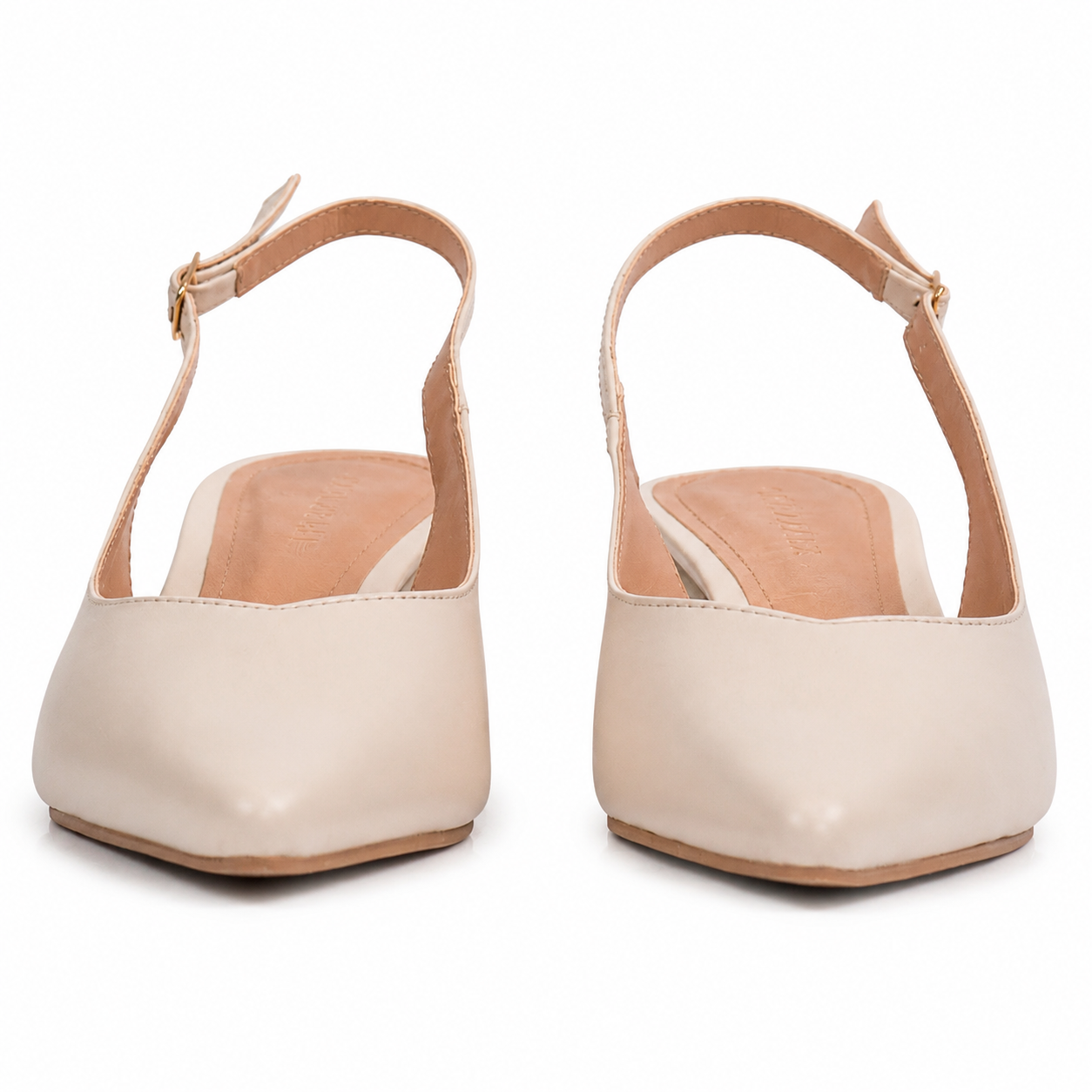 Slingback de Couro Madri Cavezzale Amêndoa 105992