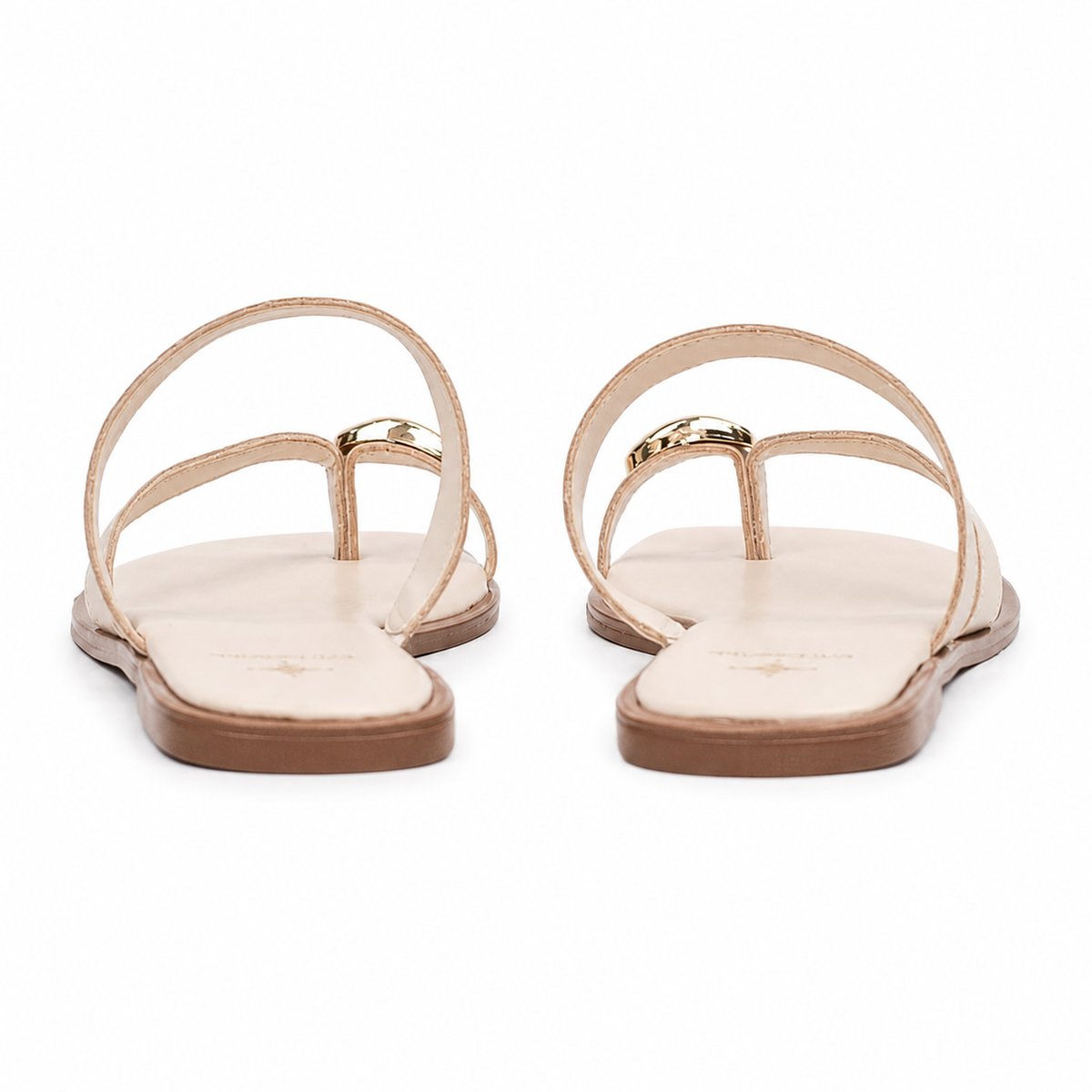 Sandália de Couro Slim Fly Cavezzale Off White 105944