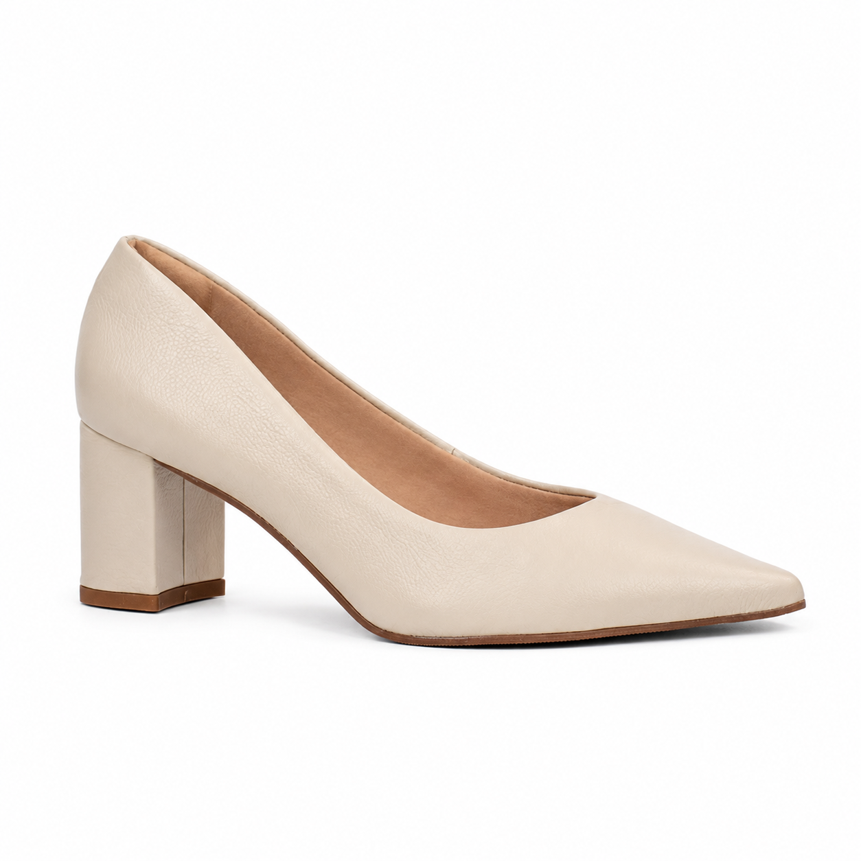 Scarpin de Couro Fly Cavezzale Off White 105993