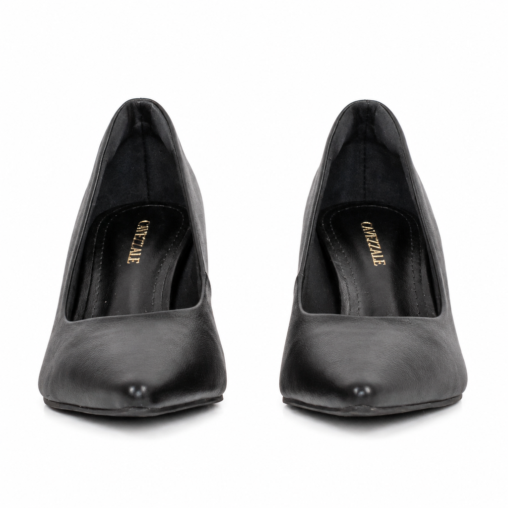 Scarpin de Couro Fly Cavezzale Preto 105993