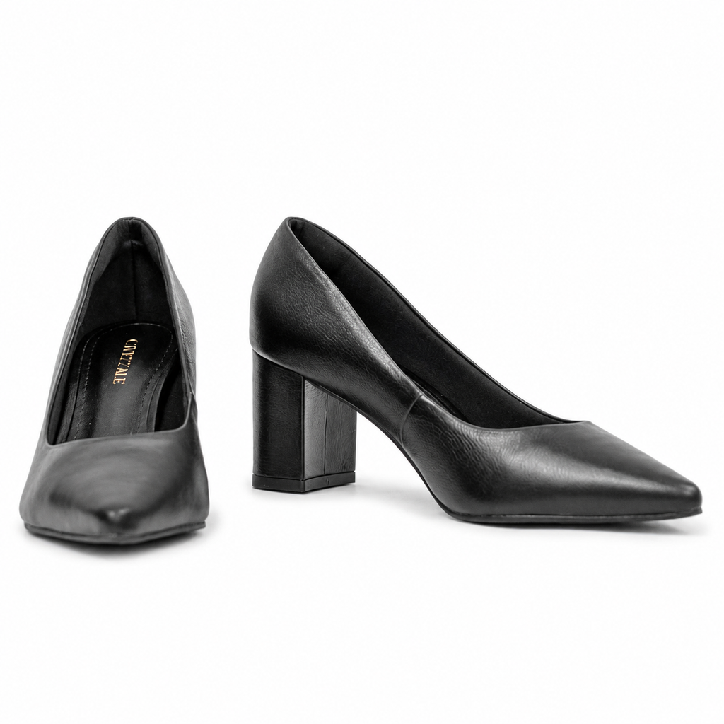 Scarpin de Couro Fly Cavezzale Preto 105993