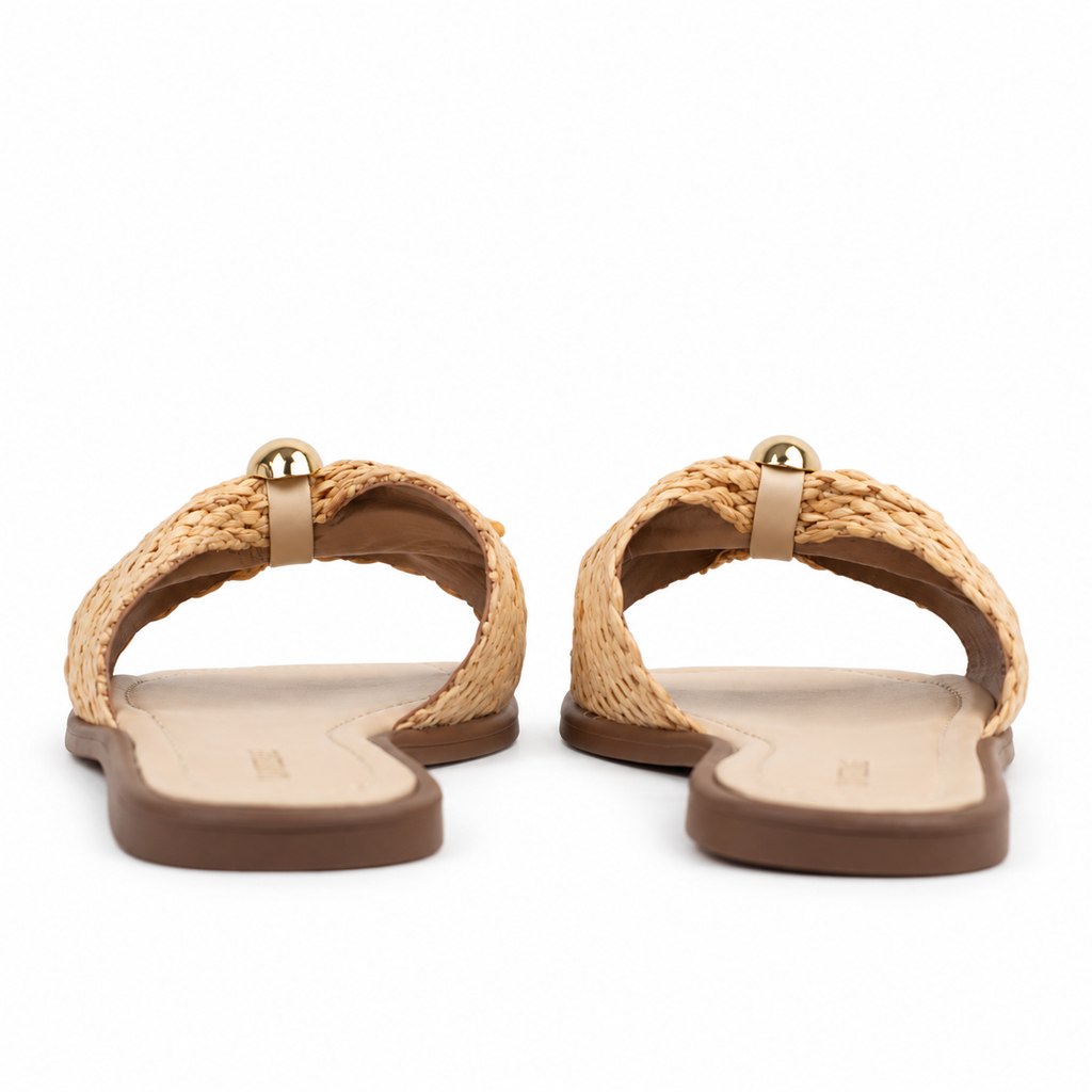 Sandália de Palha Cavezzale Dourado 106007