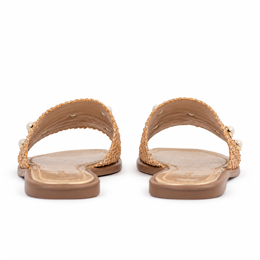 Sandália de Palha Cavezzale Dourado 106008