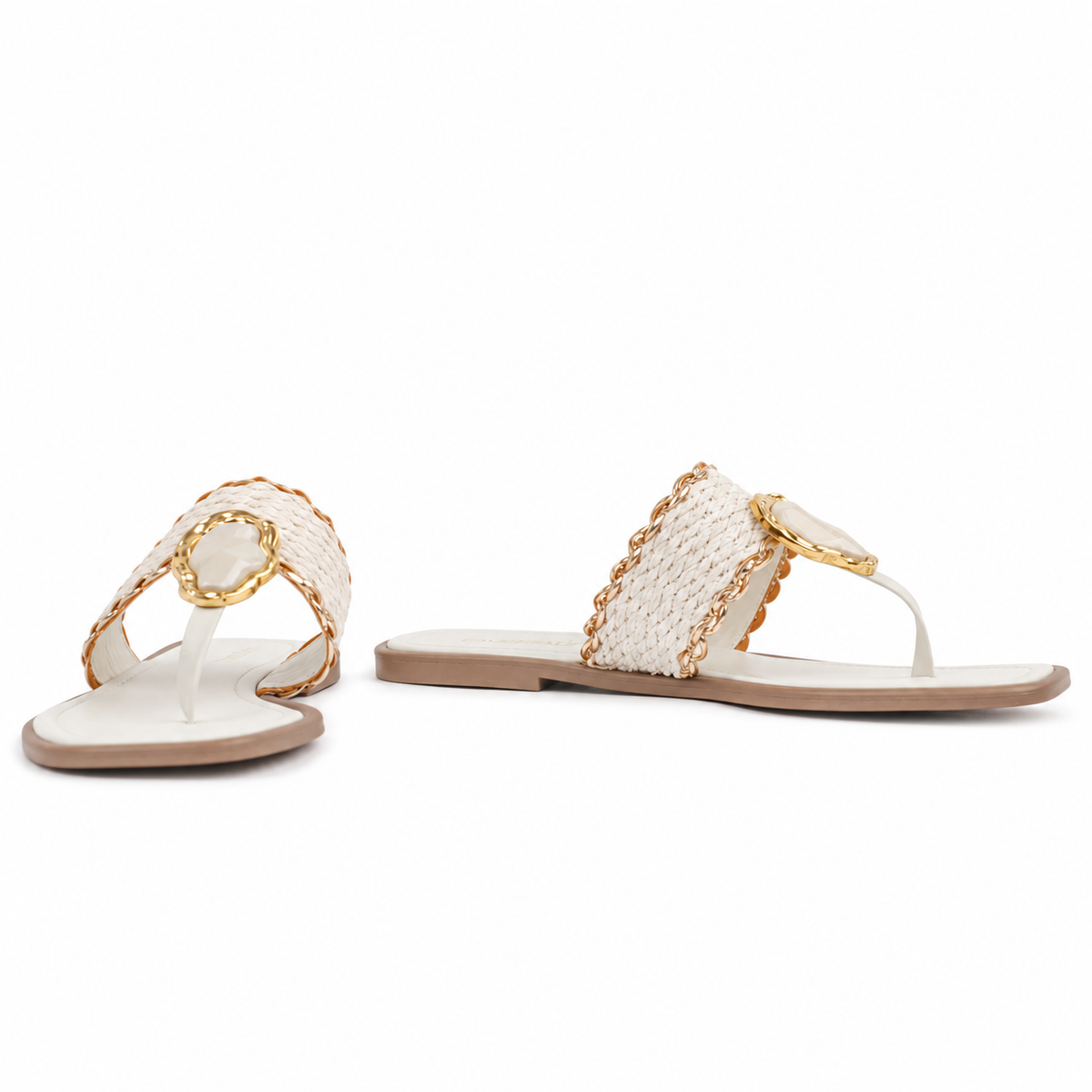 Sandália de Palha Cavezzale Off White 106010
