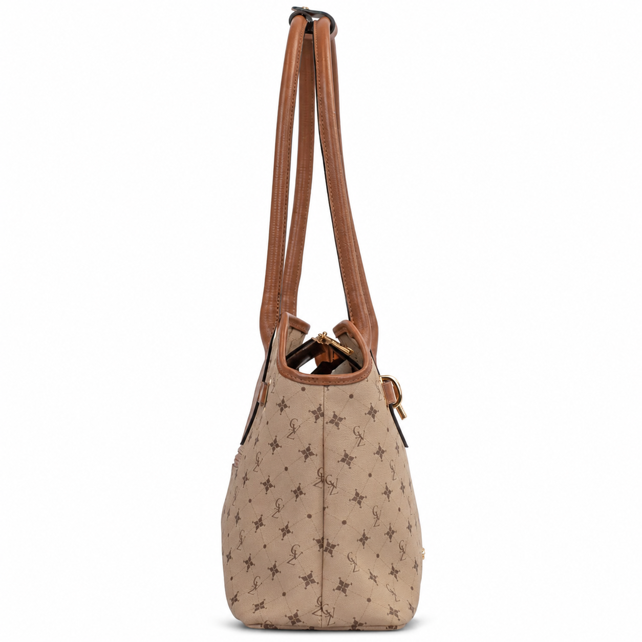 Tote Bag Média Feminina Cavezzale Personnalité Nude/Caramelo 106011