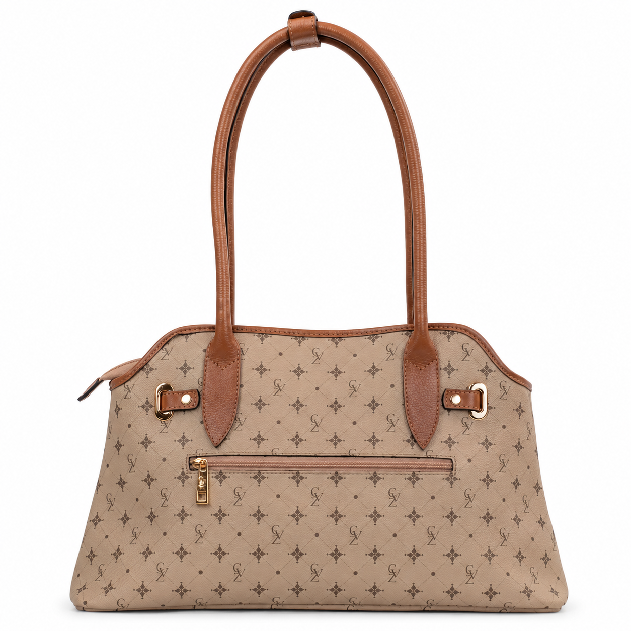 Tote Bag Média Feminina Cavezzale Personnalité Nude/Caramelo 106011