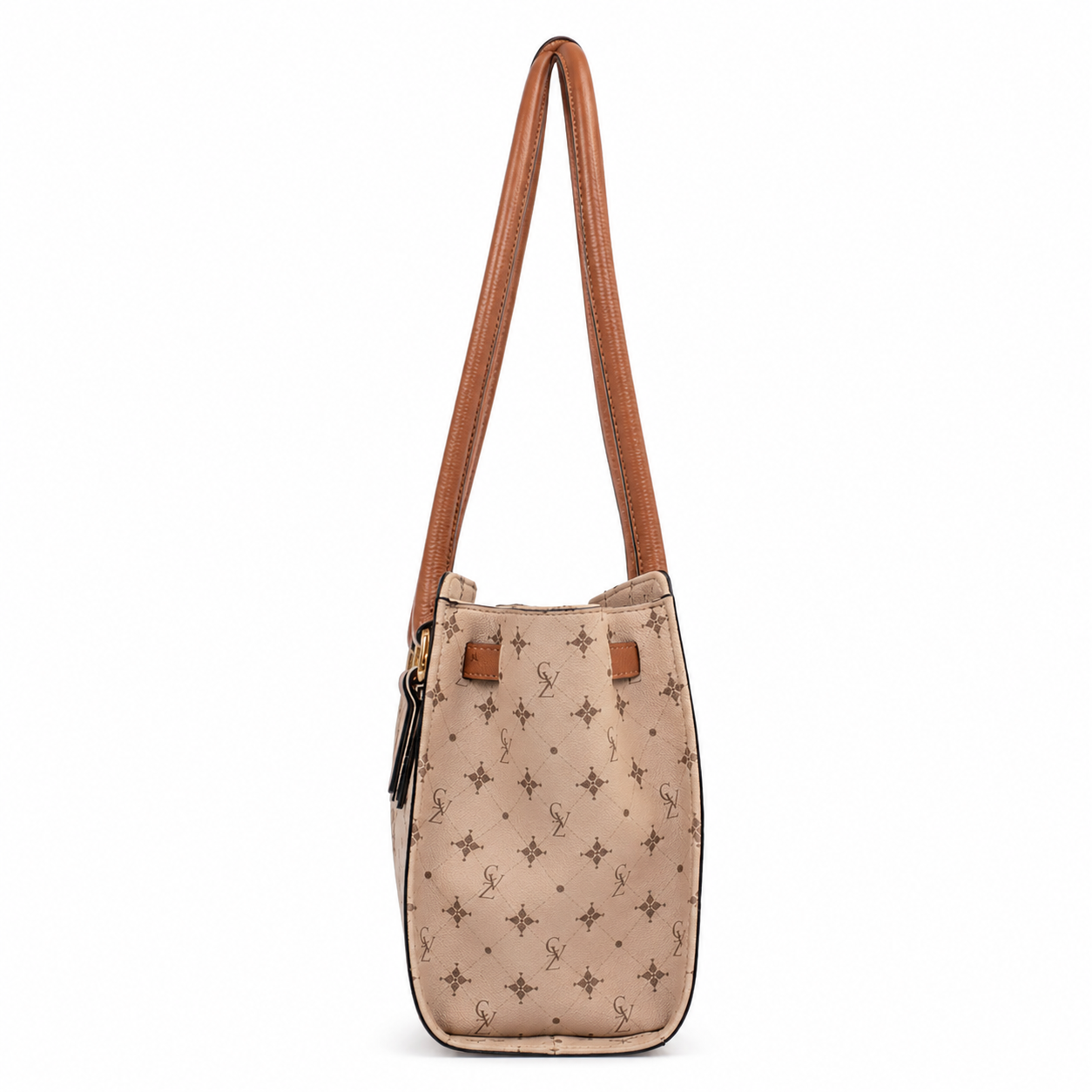 Tote Bag Média Feminina Cavezzale Personnalité Nude/Caramelo 106012
