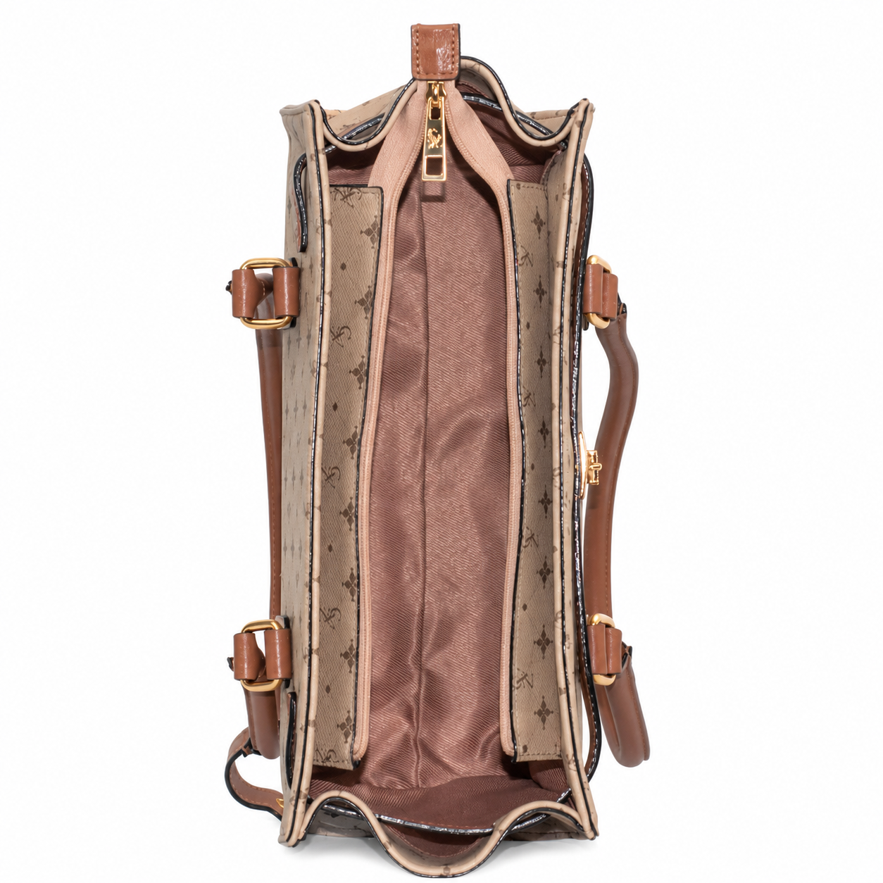 Tote Bag Média Feminina Cavezzale Personnalité Nude/Caramelo 106012