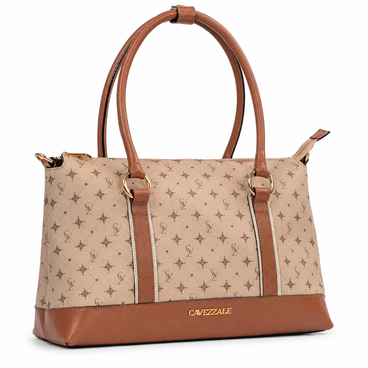 Shopping Bag Grande Feminina Cavezzale Personnalité Nude/Caramelo 106014