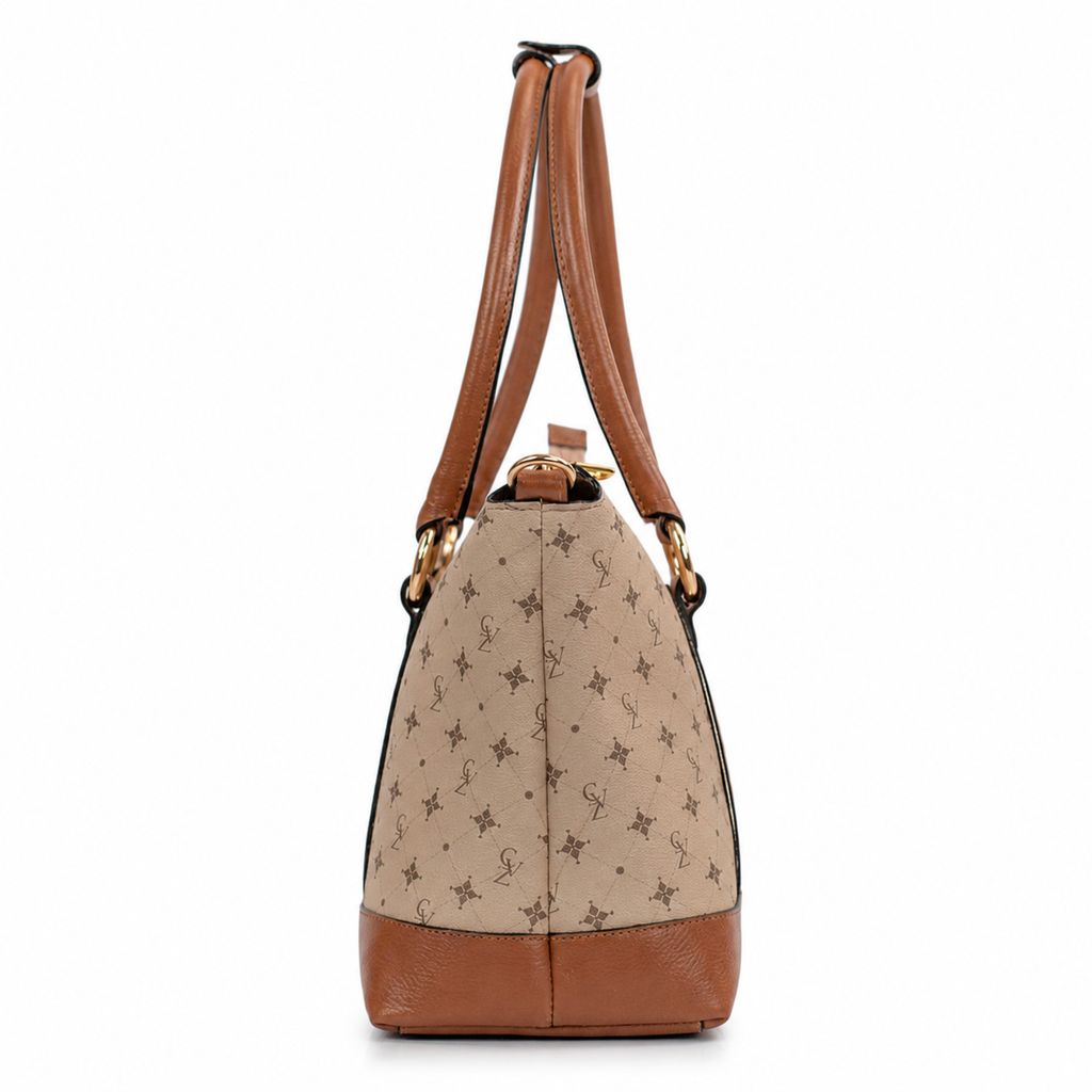 Shopping Bag Grande Feminina Cavezzale Personnalité Nude/Caramelo 106014