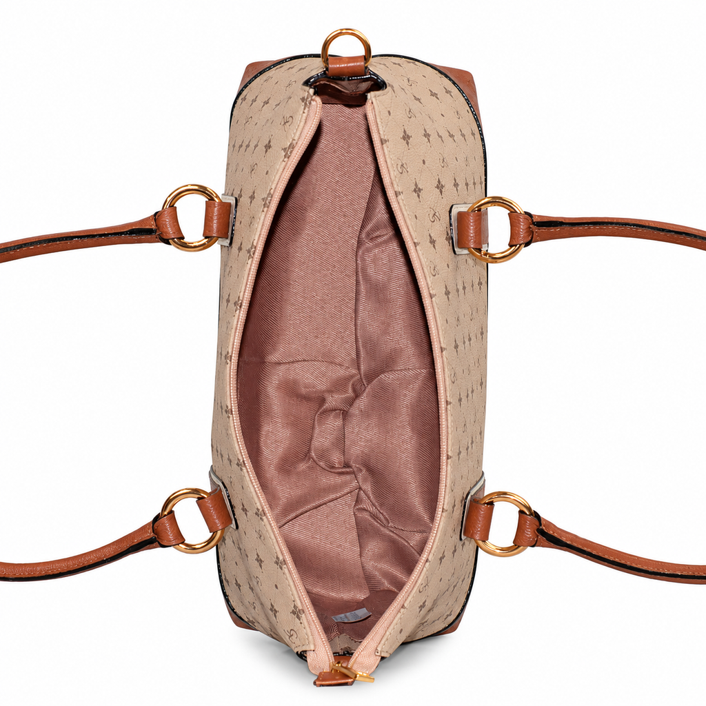 Shopping Bag Grande Feminina Cavezzale Personnalité Nude/Caramelo 106014