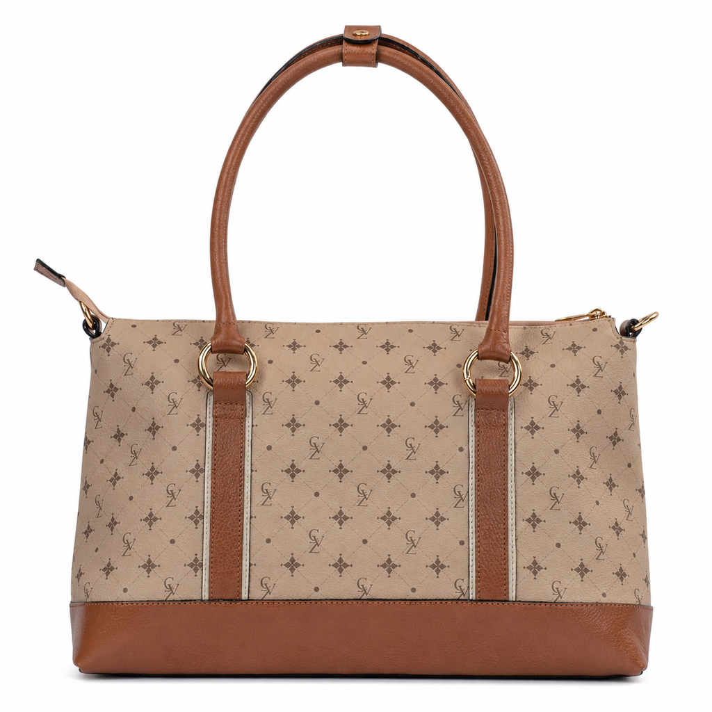Shopping Bag Grande Feminina Cavezzale Personnalité Nude/Caramelo 106014