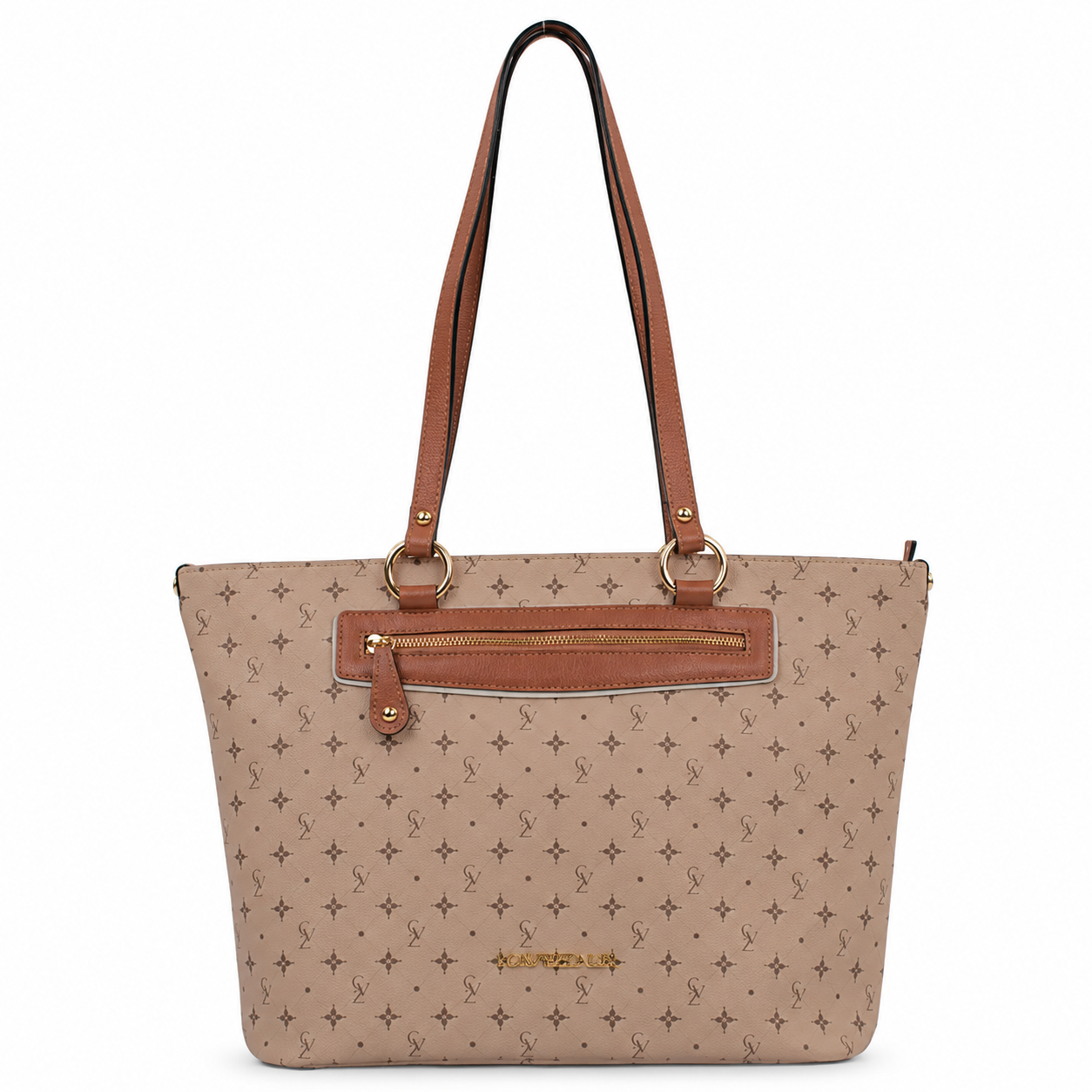Shopping Bag Grande Feminina Cavezzale Personnalité Nude/Caramelo 106015