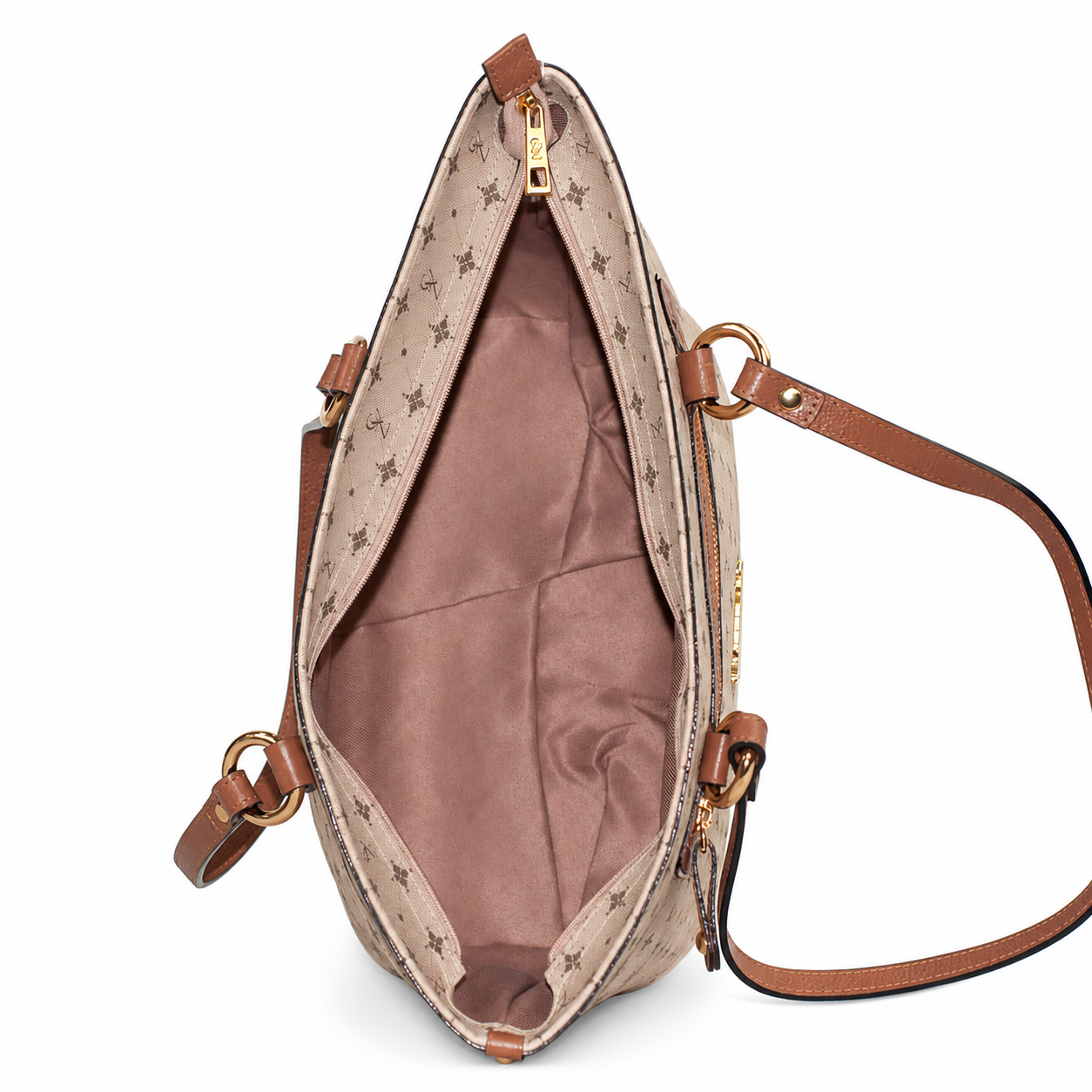 Shopping Bag Grande Feminina Cavezzale Personnalité Nude/Caramelo 106015