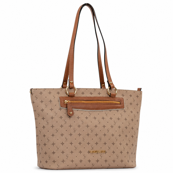 Shopping Bag Grande Feminina Cavezzale Personnalité Nude/Caramelo 106015