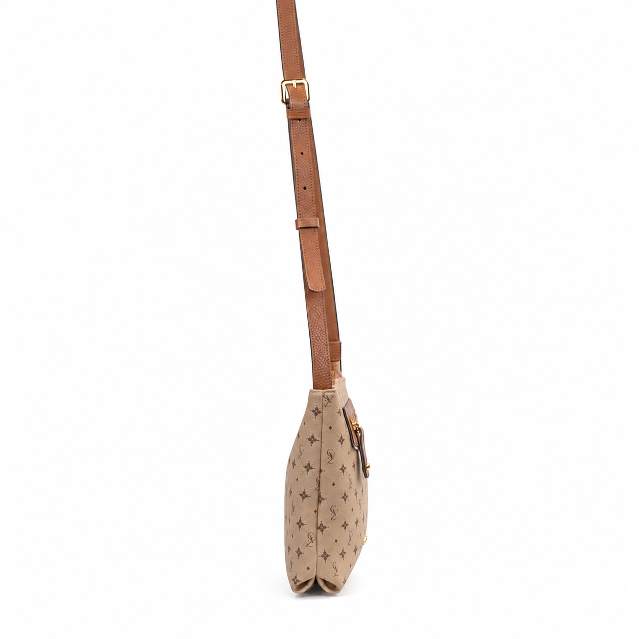 Bolsa Tiracolo Média Feminina Cavezzale Personnalité Nude/Caramelo 106016