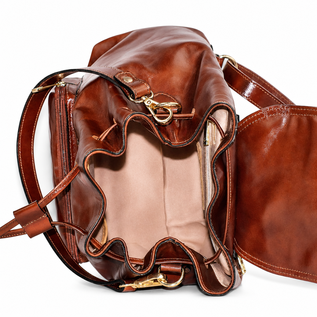 Mochila de Couro Pecus Cavezzale Toffe 106018