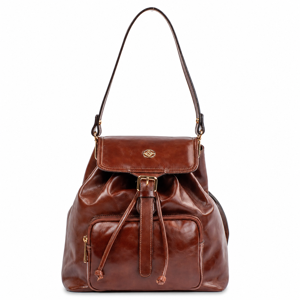 Mochila de Couro Pecus Cavezzale Toffe 106018