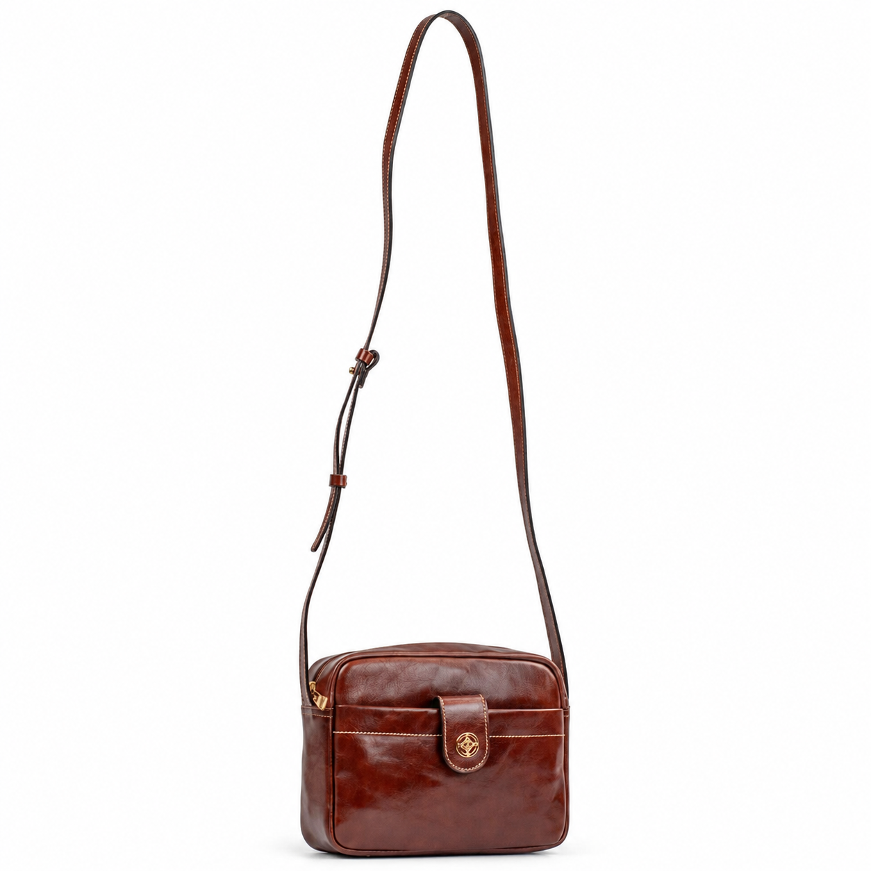 Bolsa Tiracolo Pequena de Couro Cavezzale Pecus Toffe 106019