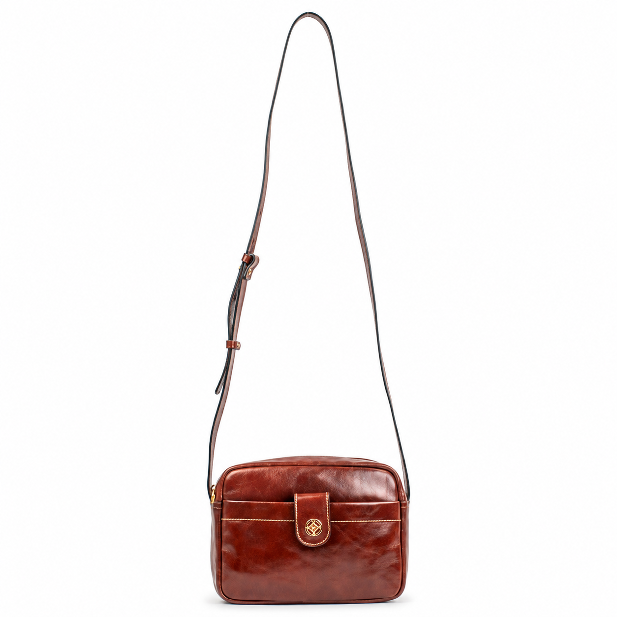 Bolsa Tiracolo Pequena de Couro Cavezzale Pecus Toffe 106019