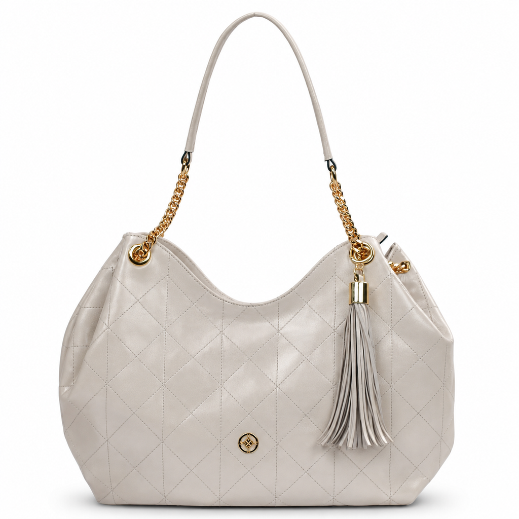 Bolsa Hobo Couro Pecus Cavezzale Marfim 106022