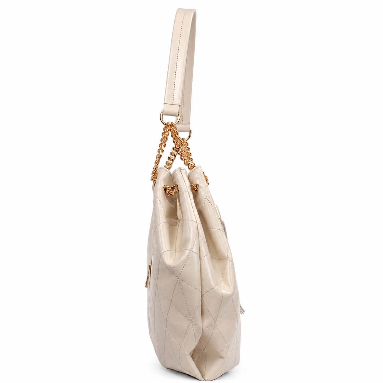 Bolsa Hobo Couro Pecus Cavezzale Marfim 106022