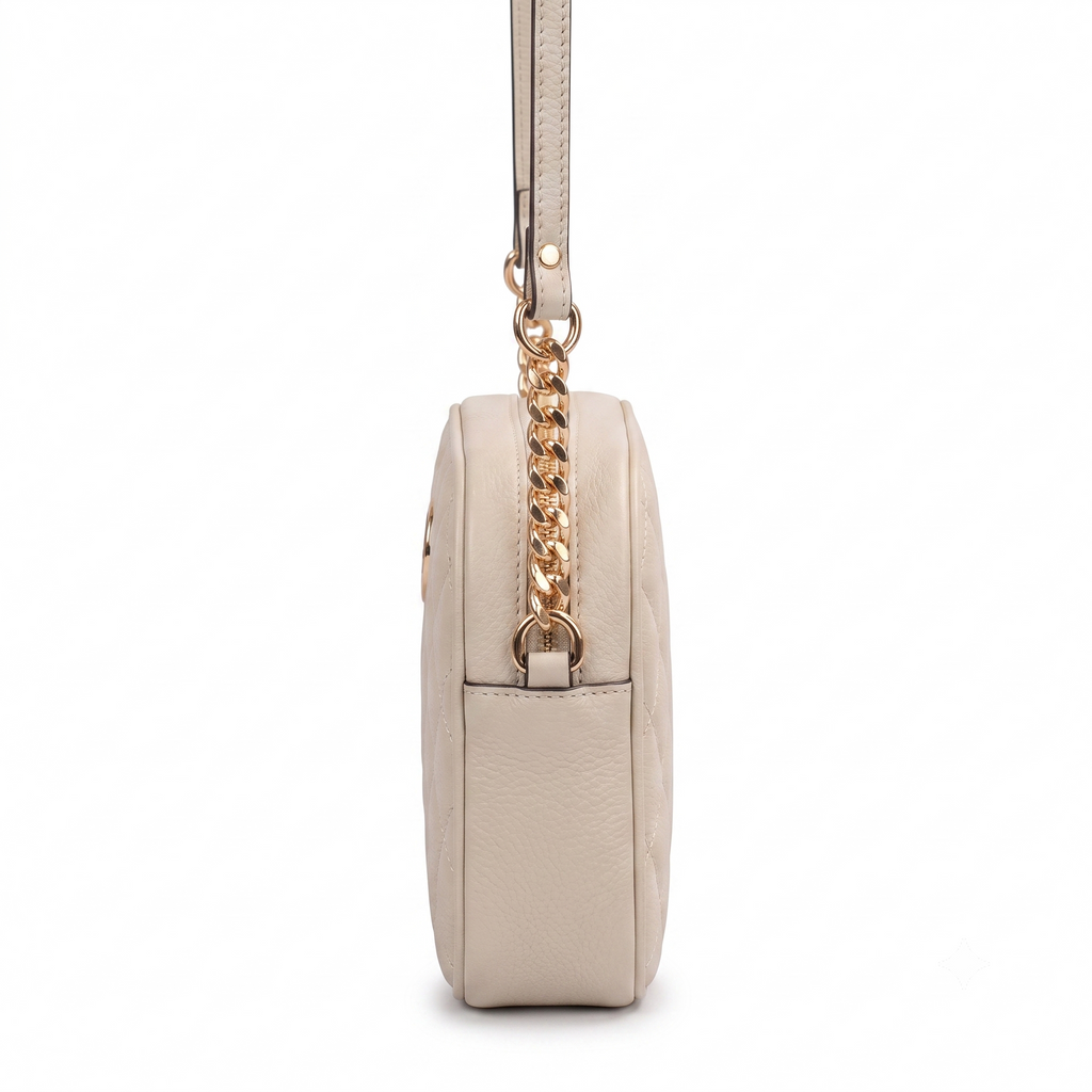 Bolsa de Couro Floater Cavezzale Marfim 106023