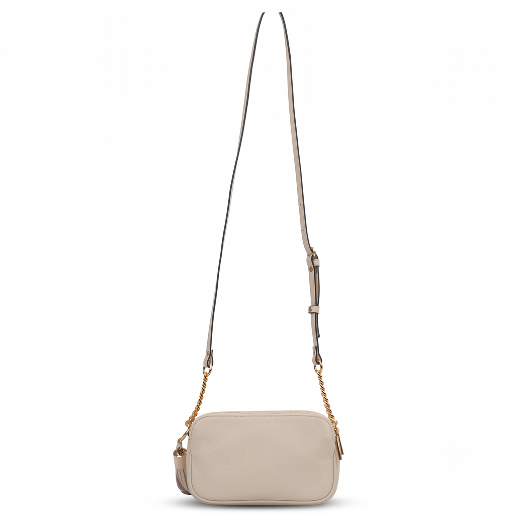 Bolsa de Couro Floater Cavezzale Marfim 106023