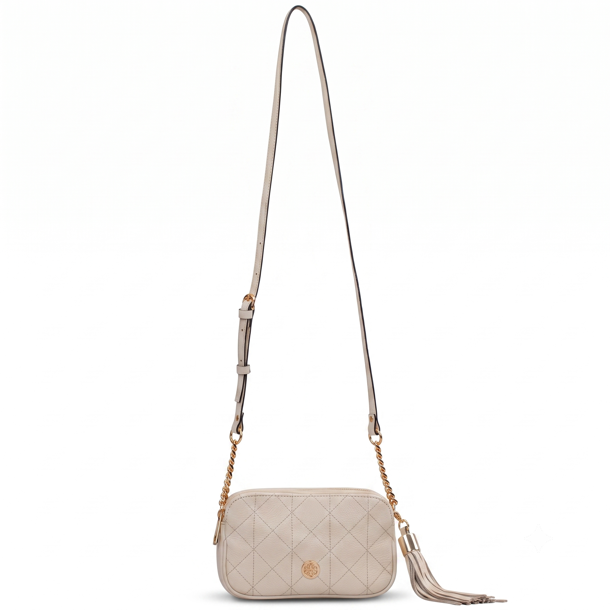Bolsa de Couro Floater Cavezzale Marfim 106023