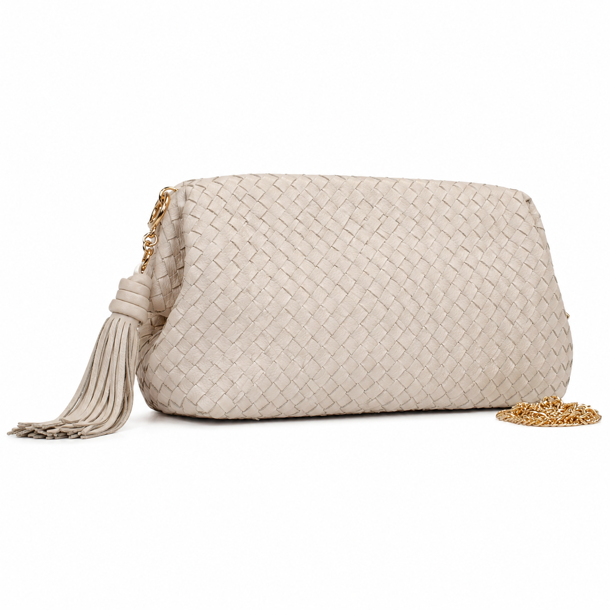 Bolsa Tiracolo de Couro Cavezzale Floater Marfim 106027